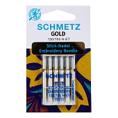 Игла вышивальные для металлизированной нити Schmetz GOLD 130/705 H-ET 75/11 (5шт)