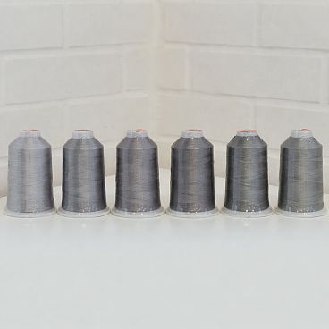 Набор для вышивки Гинко/Gingko 5000м Полиэстер(6шт) № 4 "Серебро"+Пятновыводитель Gingko 450 мл