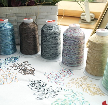 Нитки Гинко/Gingko Мультиколор  5000м